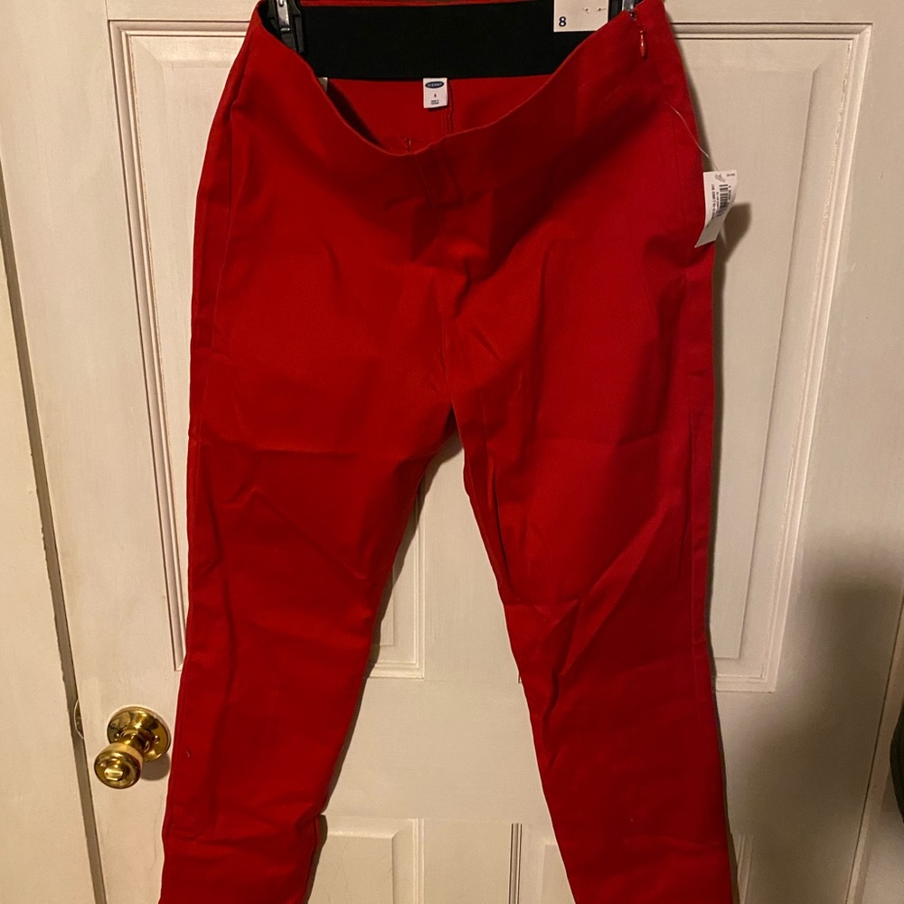 Old Navy Bold Red Skinny Pants